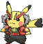 #025 Pikachu rockstar